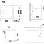 Blanco DINAS XL 6 S Compact, bez excentru, 525121 #1